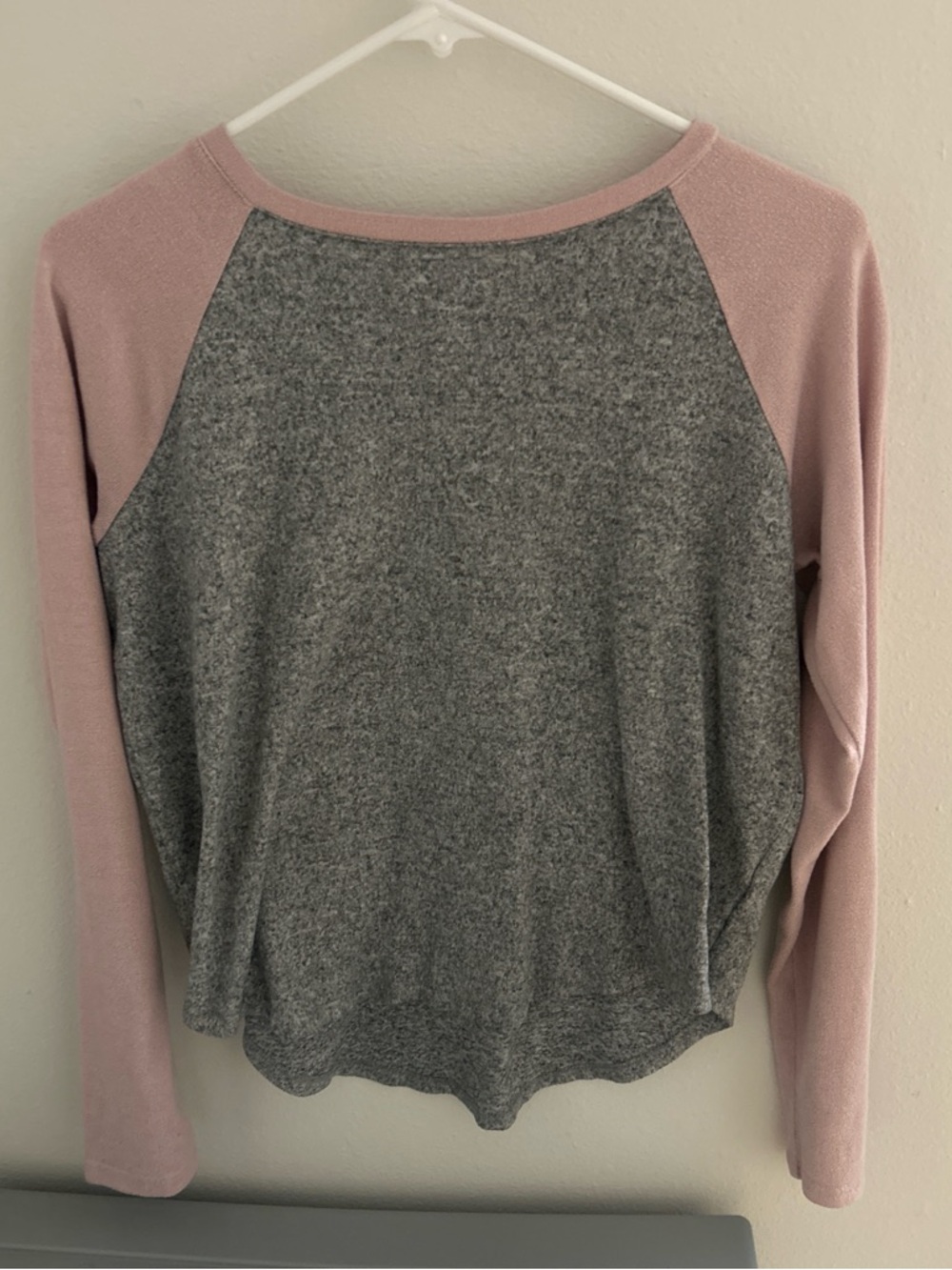 Cozy SO Pullover long sleeve in Pink and Gray